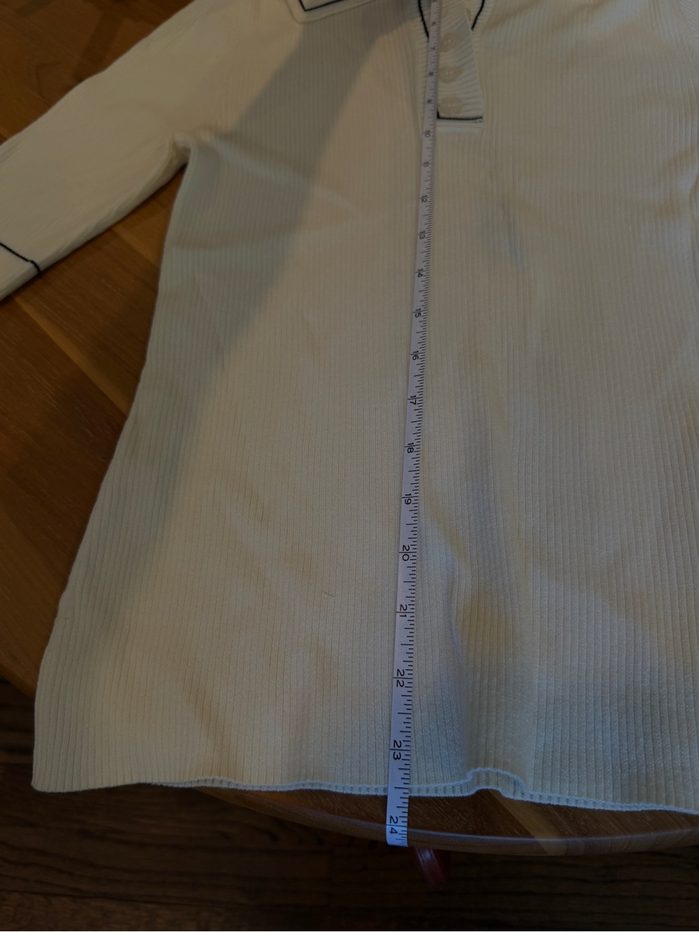 & Other Stories Rib-Knit Polo-Collar Top - Picture 2 of 7